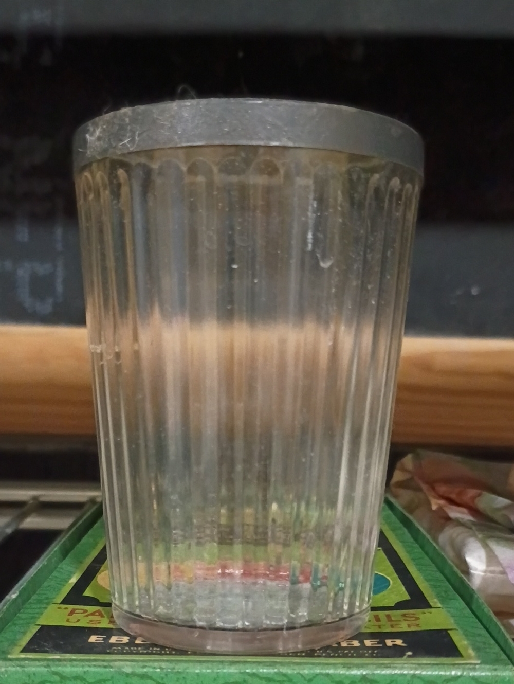 Vintage Quality Helme Glass Snuff Jar & Tin Lid